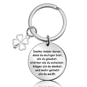 Otuuz Glücksbringer Schlüsselanhänger als Aufmunterung für Freundinnen und Kolleginnen zum Geburtstag