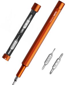 HOTO Feinmechaniker 2-in-1 Schraubendreher und Ewiger Bleistift, Reparatur Werkzeug für Handy/PC/Brille/Uhr/Spielekonsol