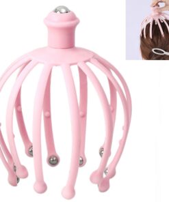 Kopfmassagegerät Rosa - Stressabbau durch optimale Kopfhautstimulation, 1 Stück, perfekt an Kopfkonturen ange passt