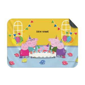 Peppa Pig Personalisierte Kuscheldecke für Kinder – Premiumqualität Fleece – 100x70cm – Geburtstag