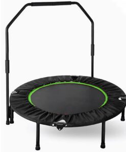 LIFERUN Fitness Trampolin - Grün | Tragfähigkeit 150 kg | mini Trampoline für Erwachsene | Indoor Workout Rebounder | mi
