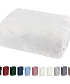 Bettlaken 180x200 Cashmere Touch Super Soft Winter Spannbettlaken für Erwachsene Pflegeleicht ECO-TEX Nicky Plüsch Teddy