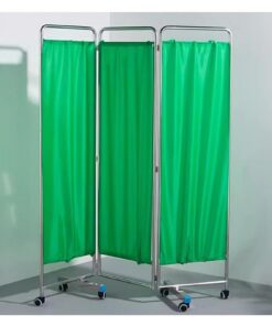 Mobiler Sichtschutz Faltbarer Raumteiler - 180 cm hoher Sichtschutz für Medizinräume, faltbare Trennwand, Grün 3 Panel