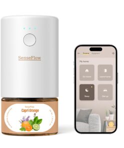 SenseFlow Smart Wi-Fi Aroma Diffuser für Ätherische Öle und Capri Orange