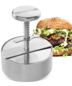 FMProfessional Burgerpresse für leckere Hamburger - Edelstahl-Presse für 100g - 400g Patty - Perfekt für Hausmeister und
