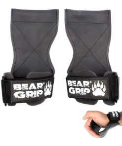 Hochwertige Bear Grip Multi-Grip-Riemen für Gewichtheben | Bear Grip Multi-Grip-Haken - robuste Handschuhe für Kraftspo