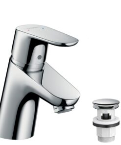 Hansgrohe Focus Wasserhahn 70mm Push-Open Chrom