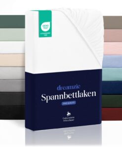 Dreamzie Spannbettlaken 80×200 cm – Mikrofaser, weich & atmungsaktiv