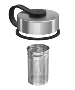 BeMaxx Replacement Lids Accessory for Active Flask Drink Bottles Wide Mouth & Bamboo: BPA-Freie, Auslaufsichere Verschlü