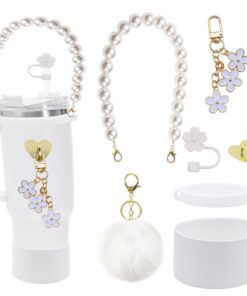 Stanley Cup 7PCS Zubehör Set, Tragegurt, Trinkflaschenhalter, Schlüsselanhänger, für Stanley Cup Fans