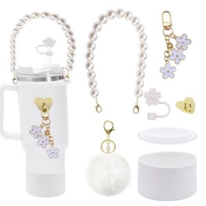 Stanley Cup 7PCS Zubehör Set, Tragegurt, Trinkflaschenhalter, Schlüsselanhänger, für Stanley Cup Fans