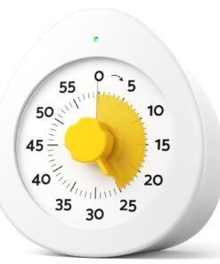 LIORQUE Visueller Timer mit Pausenfunktion für Kinder und Erwachsene Schule Batterien inklusive Countdown Timer