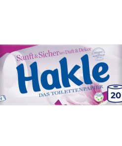 Hakle Toilettenpapier Sanft & Sicher Für Familien Für Hygiene-Zimmer | Hakle Toilettenpapier Sanft & Sicher 20 Rollen