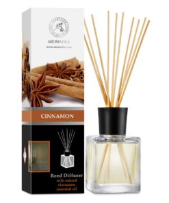Raumduft Diffuser Zimt 200ml - Aromadiffusers für Zimtluft - Lufterfrischer mit Ätherischem Zimtöl - Zimt Duft für Raumb