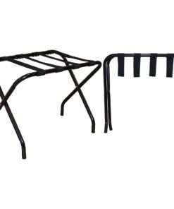 Harbour Housewares Klappverteiler Gepäckträger Schwarz - 2er Pack