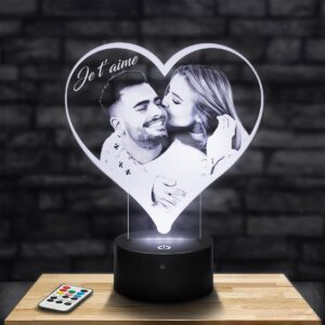 Lampephoto.fr - Personalisierte Fotolampe für Frauen als Valentins-/Geburtstagsgeschenk