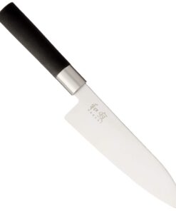 KAI 6716S Wasabi black Santoku Messer 165 mm, dünnes Schneiden, |0 mm Dicke, Ideal für professionelle Küchen, Edelstahl,