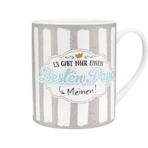 H:)PPY life 45761 Beste Papa Tasse 60 cl blau XL-Pack