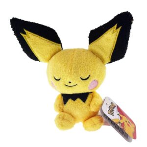 Pokèmon Pichu SchlafPelzplush - 5-Zoll Premium Pelz, Vielfarbig