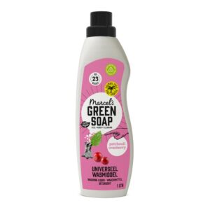 Marcel's Green Soap Universalwaschmittel - Patchouli & Preiselbeere – vegan, palmölfrei, mikroplastikfrei – gegen Flecke