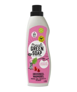Marcel's Green Soap Universalwaschmittel - Patchouli & Preiselbeere – vegan, palmölfrei, mikroplastikfrei – gegen Flecke