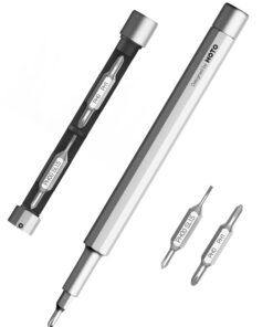 HOTO Feinmechaniker 2-in-1 Schraubendreher und Bleistift, Präzisions Werkzeug für Reparaturen und Detailarbeit, Handy/PC
