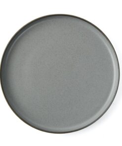 Holst Porzellan Teller RT 524 25 cm mit hohem Rand Granito Grau