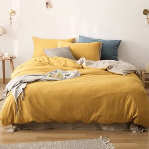 Omela Bettwäsche Kuschelig Weich + OEKO-TEX STANDARD 100 + Familien Omela Bettwäsche Microfaser + 3-teiliges Set + Pärch