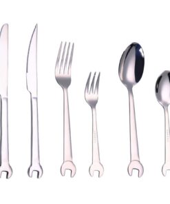 Edelstahl Besteckset Setaus 36pcs, Schraubenschlüsselgriff, Langlebig Für Zuhause, Hotel, Restaurant, Party
