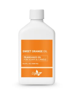 Crysalis Sweet Orange Fragrance Oil für Kerzen, Seife, Wax Melts und Diffuser – Duftfähigkeit – 3|8 oz / 1000 ml