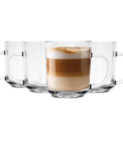 Krosno Latte Macchiato Gläser-Set Teegläser-Set Mit Henkel 4er Set 250 ml