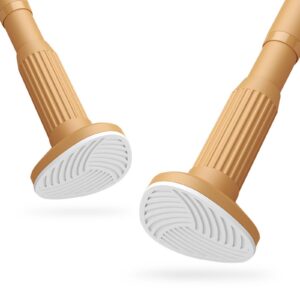 Duschvorhangstange Ausziehbar 40-490cm, Edelstahl Verstellbare Gardinenstange ohne Bohren für Badezimmer und Küche, Klem