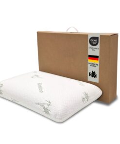 Foxx Orthopädisches Bamboo Nackenstützkissen 60x40 cm - Viskoschaum, viskoelastisch, Memoryschaum für Seitenschläfer/Rüc