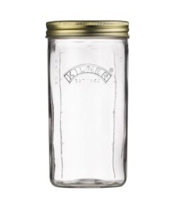 Kilner Weithals-Einkochglas 1 Liter | Vakuumversiegelung für Früchte & Gemüse