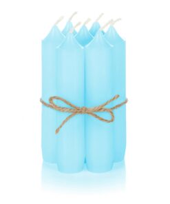 Nordstern Stabkerzen Mint 6er Pack - Ideal für Hochzeiten und Weihnachten - Kerzen für Adventskranz und Tischdeko - 11 x