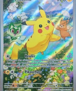 Pokémon Karte Pikachu SVP088 - Full Art Promo Deutsch Neuwertig + Heartforcards® Versandschutz