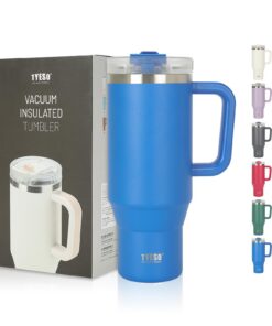 Riley Joy 1200ml Thermobecher mit Strohhalm für Wanderer und Reisende | Riley Joy 40oz Edelstahl Thermobecher für Kaffe