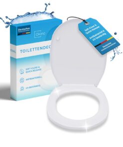 OKINO Absenkautomatik-Toilettendeckel - Antibakteriell & UV-beständig | Quick-Release | Für WC Sitz & Klobrille