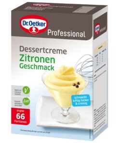Dr. Oetker Professional Dessertcreme mit Zitronen-Geschmack - Ideal für Küchenprofi und Cakespezialisten bei Dessert-Auf