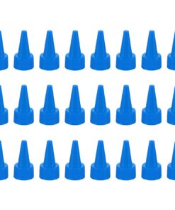 PATIKIL Blau Drehbare Flaschenkappen 24Stk 24/410 Auslaufsicher Wiederverwendbar Heimwerken Basteln Kleben Malen Modelli