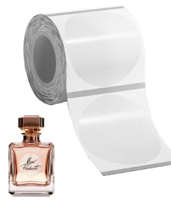 50mm Etikettenband Papier, Wasserfeste Etiketten für Heim, Schule und Büro, Multifunktionsetiketten 1.96" x 1.96", Therm