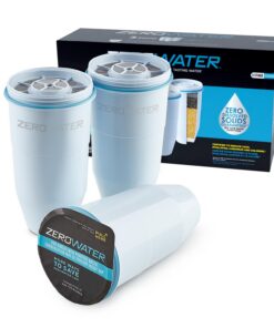 ZeroWater 3-Pack BPA-Free Replacement Water Filters für Pitcher und Dispensern für Berater und Familie im Zuhause mit NS