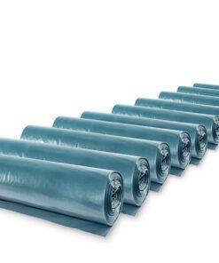 Hypafol 250 St. extra starke blaue Müllsäcke | 120 l Fassungsvermögen, ideal für Garten, Haushalt und Büros | 64 my Reiß