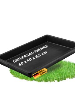 UDOPEA Profi Kunststoff Wanne flach - Pflanzschale, Wasserwanne ohne Bodenlöcher - Ideal für Anzucht und Garten (1 Stück