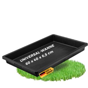 UDOPEA Profi Kunststoff Wanne flach - Pflanzschale, Wasserwanne ohne Bodenlöcher - Ideal für Anzucht und Garten (1 Stück