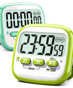 Antonki Digitaler Timer für Kinder 2 Stück Magnetisch Inklusive Batterie