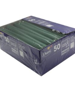 Duni Leuchterkerzen Dunkelgrün, Qualitative Kerzen für deinen Tischdekoration, Ideal für Familie und Freunde, 250x22mm,