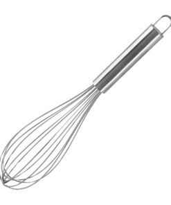 Fackelmann Schneebesen 26 cm, Edelstahl-Ballonrührbesen für robusten Schneebraus, Silberfarben, Menge: 1 Stück