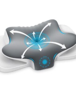 Atmungsaktiv Memory Foam Nackenstützkissen Ergonomisch für Seitenschläfer Rücken & Bauchschläfer