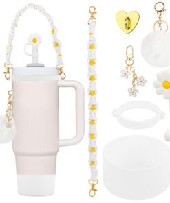 Stanley Cup Zubehör Set für Fans - Wasserflasche Griff Riemen 800-1100 ml, Stanley Cup Accessorie